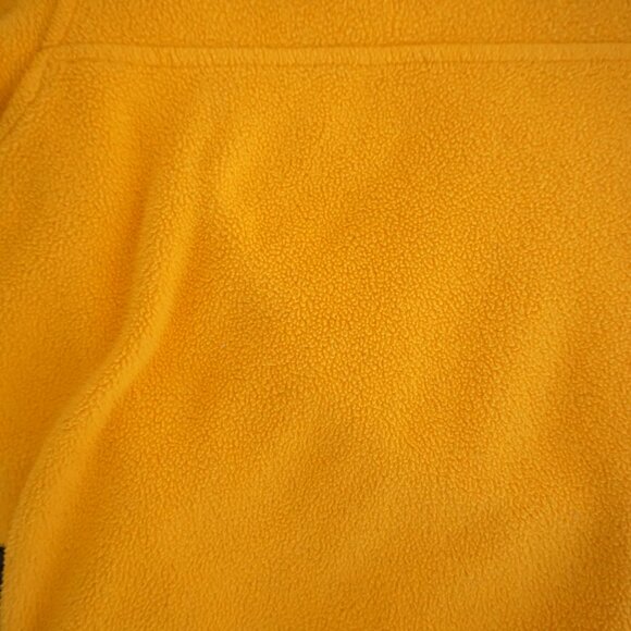 Eddie Bauer EBTEK Yellow Fleece Quarter Zip Pullover Retro 80s/90s Large - Picture 9 of 12